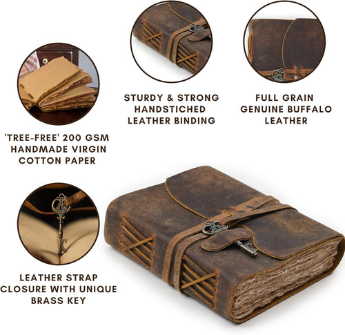 1 Vintage Handmade Leather Journal