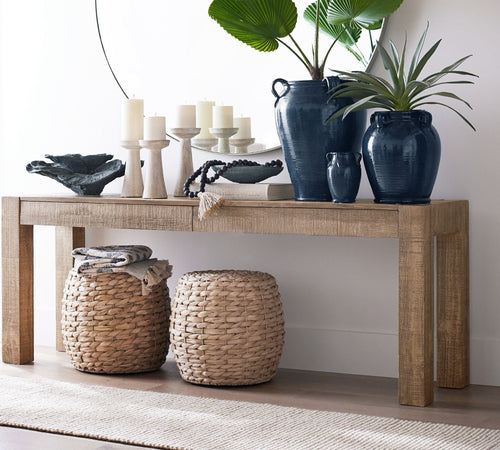 1 Set Handcrafted Blue Glazed Ceramics