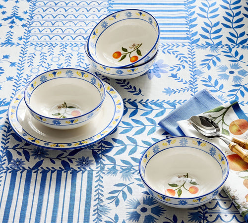 1 Set of 4 Vine Soup Bowls